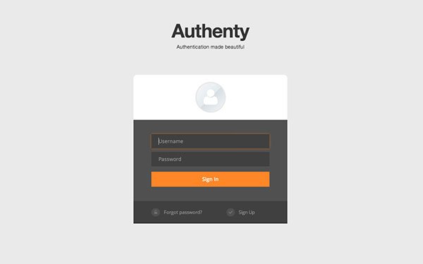 authenty-login-template