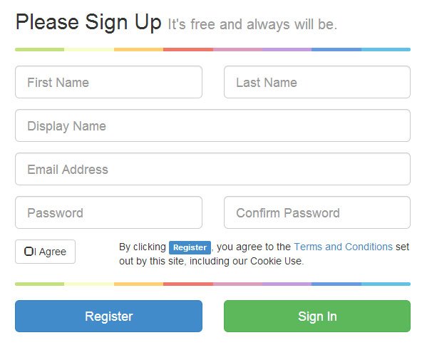 Php Registration Form Templates