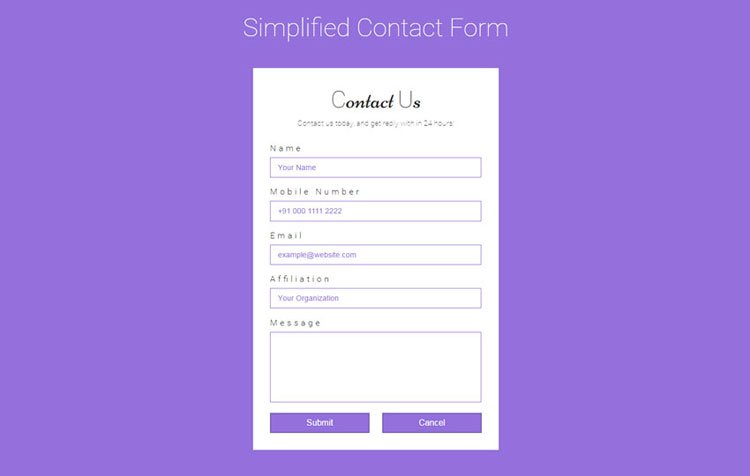 simplified-contact-form