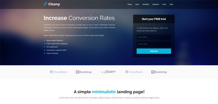 cleany-html5-landing-page