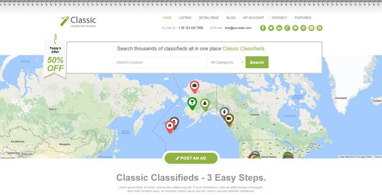 classic-bootstrap-classified-ads-template