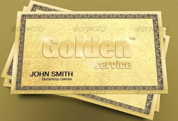 gold-business-card