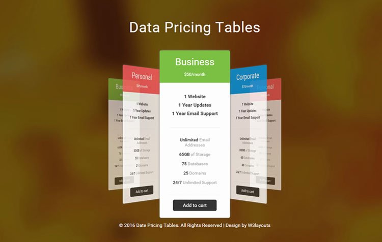 data-pricing-table-template