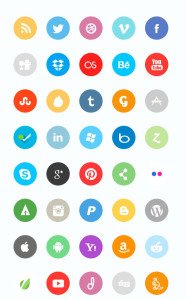 flat-social-icon-set