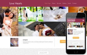 love-hearts-responsive-template