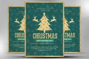 vintage-christmas-flyer-template