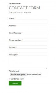 wordpress-contact-form