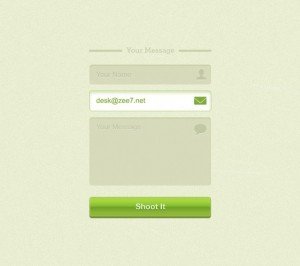 green-contact-form-psd
