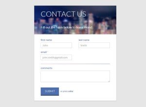 clean-contact-form