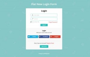 flat-new-login-form