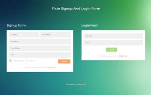 flat-signup-and-login-form