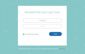 rounded-flat-user-login-form-responsive-widget-template